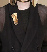 SAINT CHIC brooch Half Face LE VISAGE Brooch